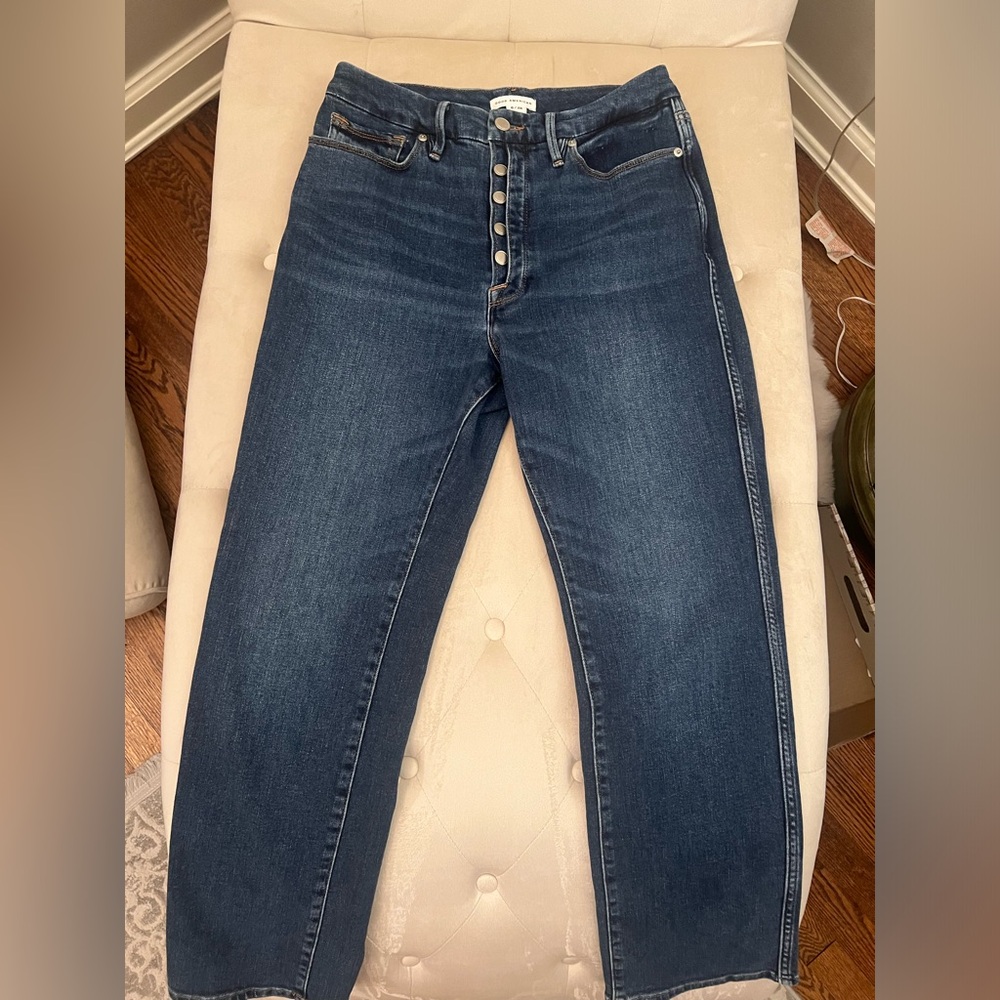 Good American Dark Blue Denim Jeans